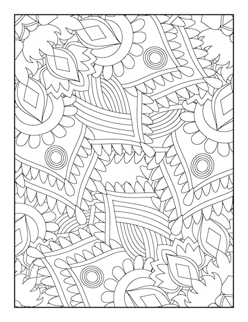 Vetor páginas para colorir para adultos livro para colorir floral página para colorir floral páginas para colorir livro para colorir