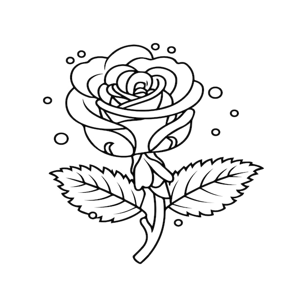desenho para colorir rosa