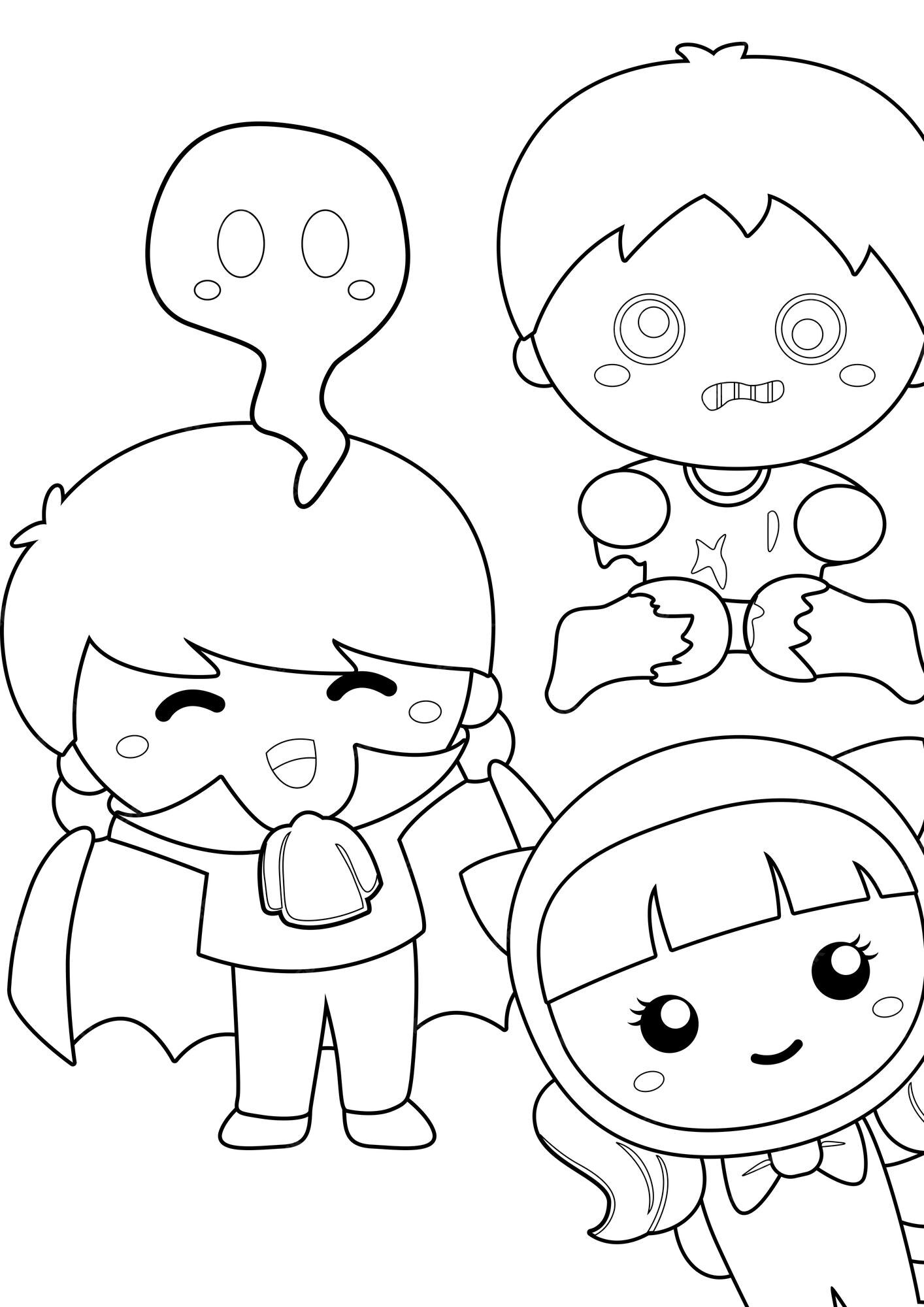 Desenhos de Gacha Life 7 para Colorir e Imprimir 