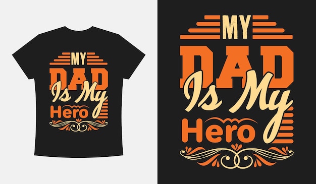 Pai, modelo de vetor de design de camiseta de tipografia de dia dos pais