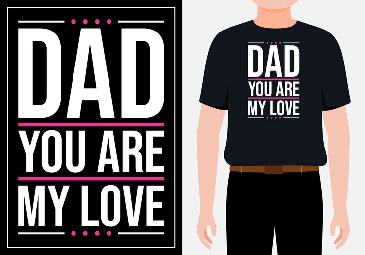 Vetor pai você é meu projeto de citação de amor para caneca de cartaz de banner de camiseta vetor premium