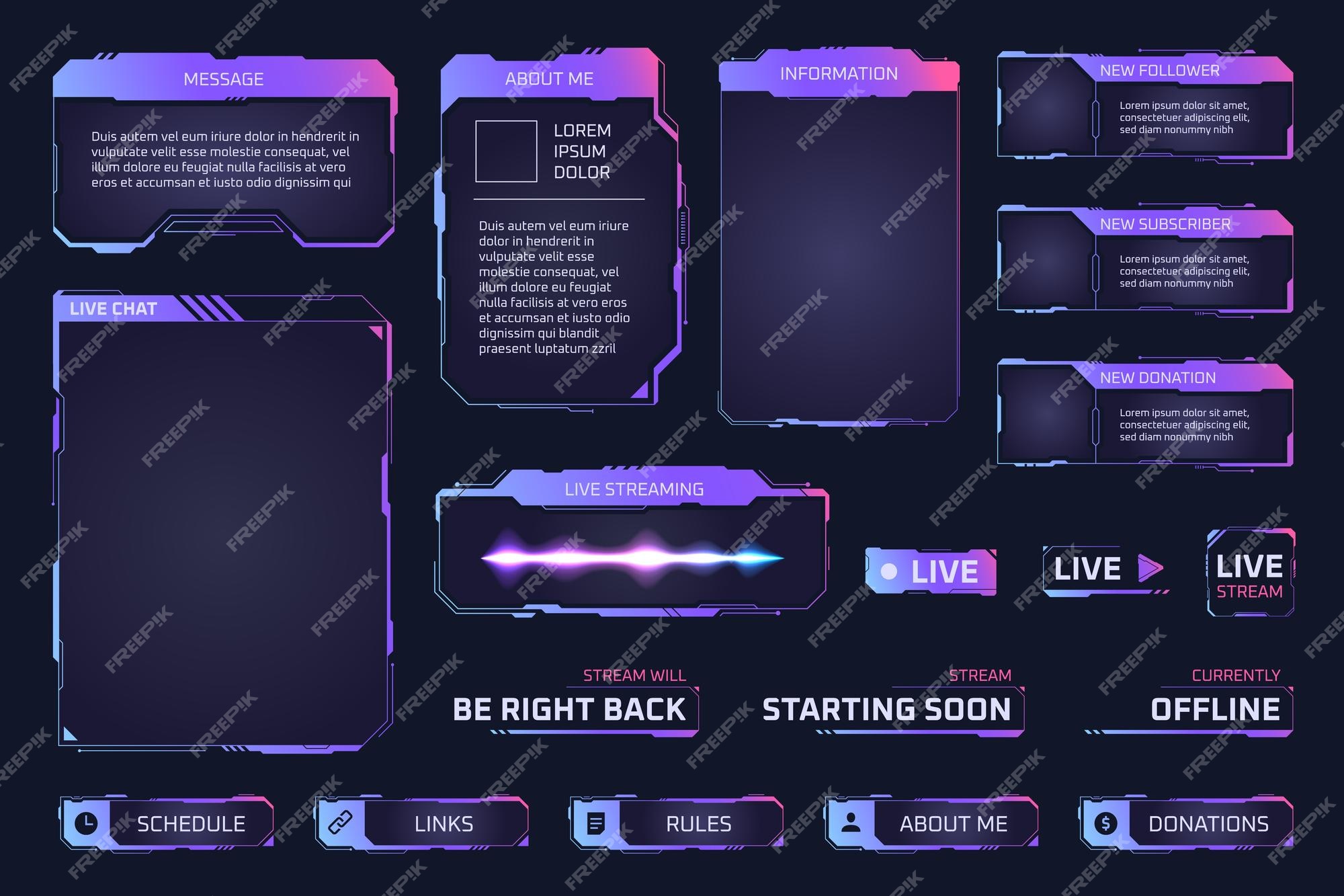 Eu vou fazer uma tela de overlay para sua stream