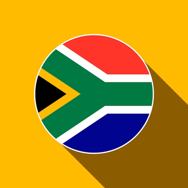 País áfrica do sul bandeira da áfrica do sul ilustração vetorial