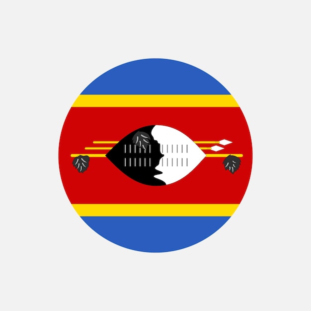 País eswatini ilustração vetorial de bandeira eswatini