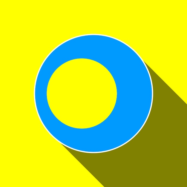 Vetor país palau palau bandeira ilustração vetorial