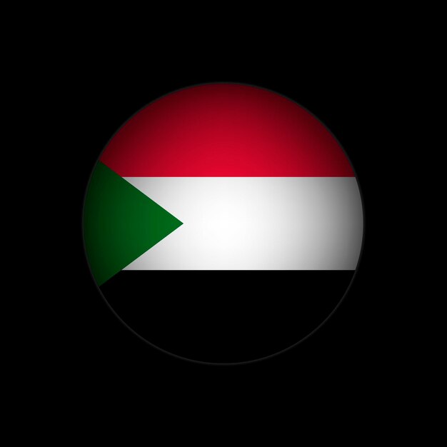 Vetor país sudão bandeira do sudão ilustração vetorial