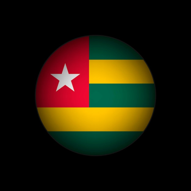 País togo togo ilustração vetorial de bandeira