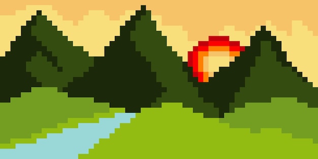 Paisagem  Pixel-Arts Amino