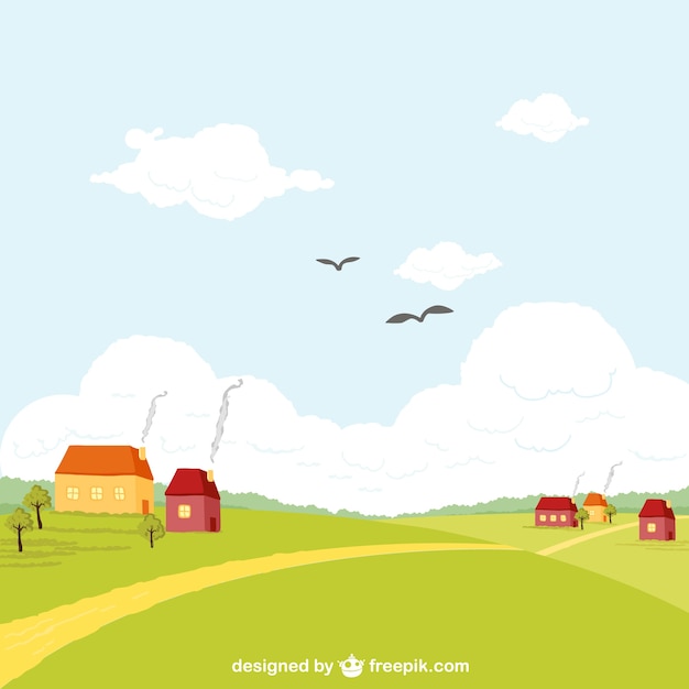 Paisagem rural vector