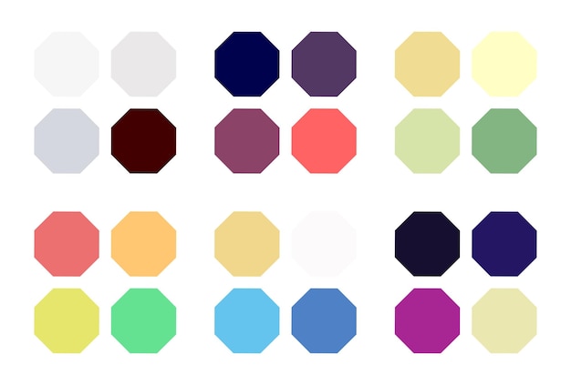 Paleta de cores abstratas Amostras de cores