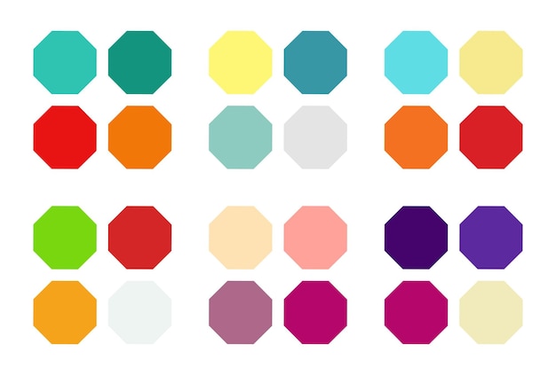 Paleta de cores abstratas Amostras de cores