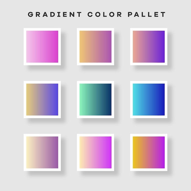 Paleta de cores de gradiente