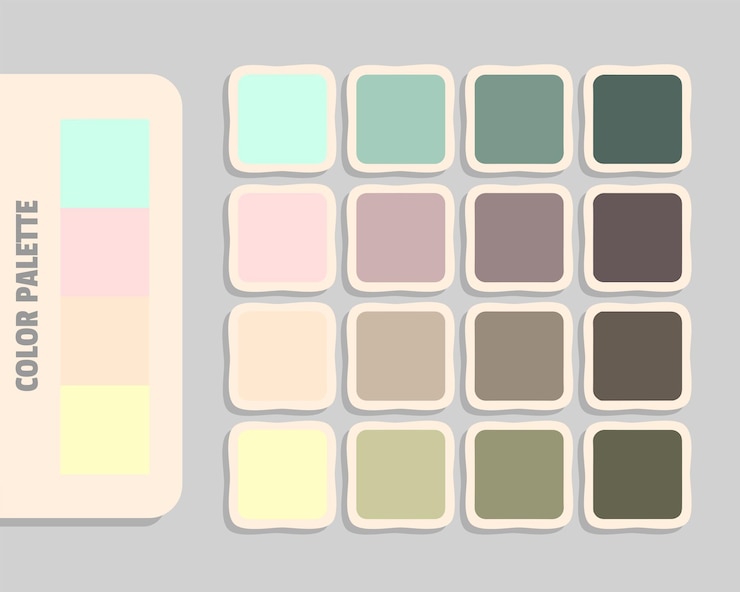 Vetor paleta de cores rgb cores que combinam cor harmoniosa