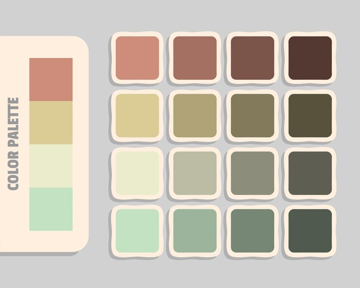 Vetor paleta de cores rgb cores que combinam cores harmoniosas