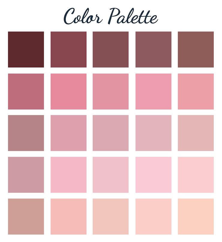 Vetor paleta de cores