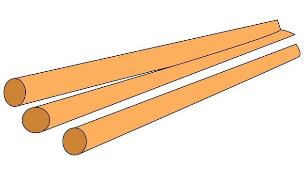Palitos para ilustração vetorial de sushi