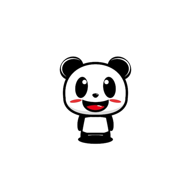 Panda bonito desenho desenho ilustração mascote desenho animado