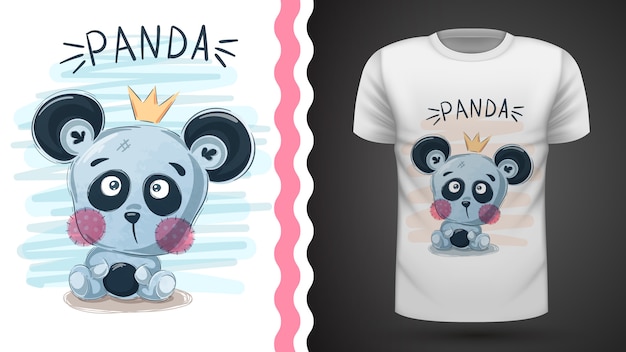 Panda bonito - idéia para impressão