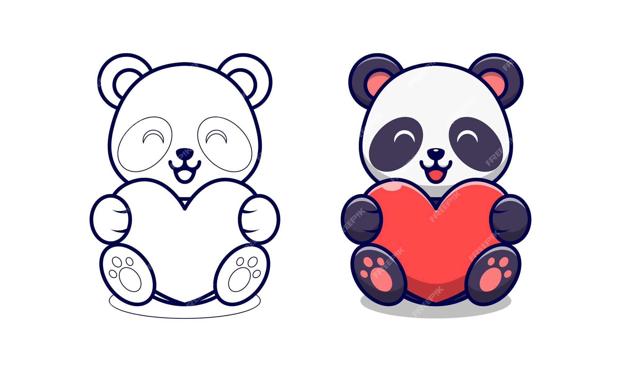 Desenhos para colorir de desenho de um panda para colorir -pt