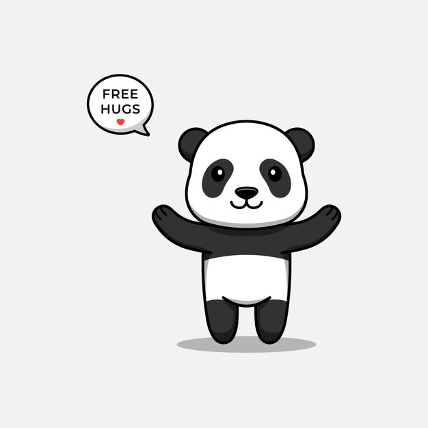 Fofo Panda Fica No Bolso Cara Sorridente Bonitinho Desenho Simples De Um  Bebê Panda Urso Branco Sobre Fundo Pequeno Ilustração Stock - Ilustração de  fundo, projeto: 235738893