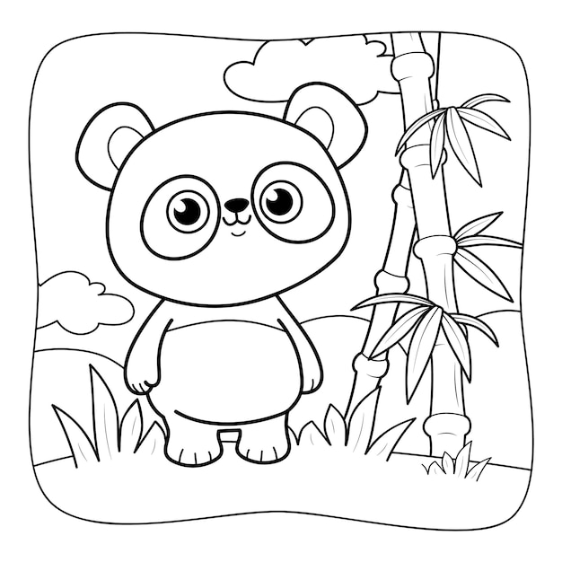 PANDA E OS CARICAS Livro para Colorir, A4, 20 Folhas - 802431 em