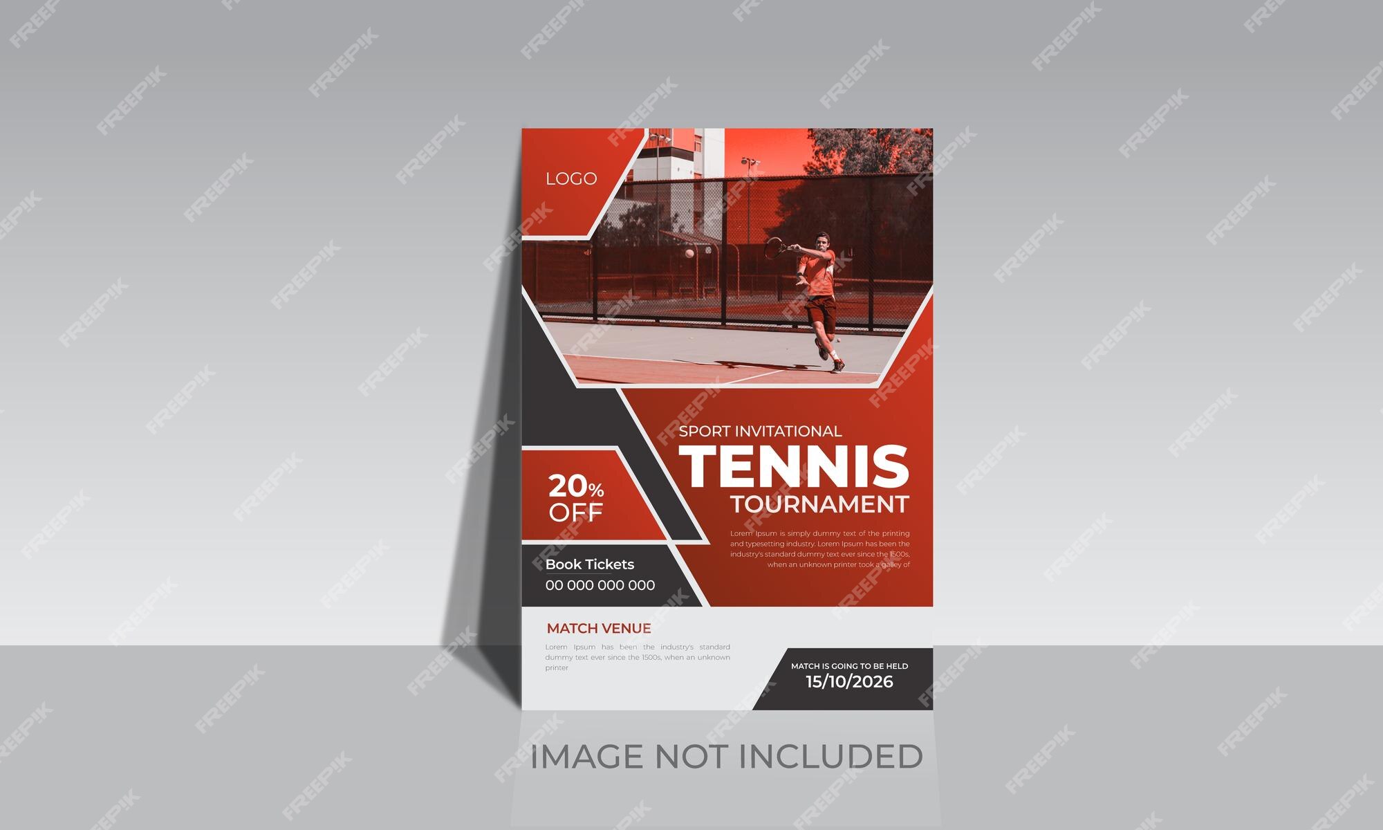 Flyers de Tenis gratis para editar