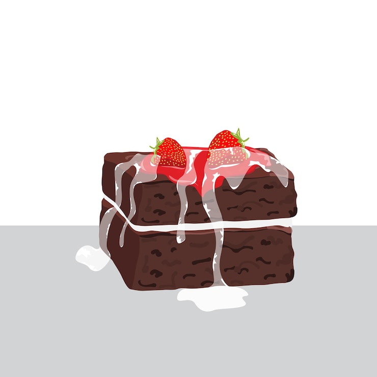 Vetor panqueca de chocolate ilustração de design vetorial
