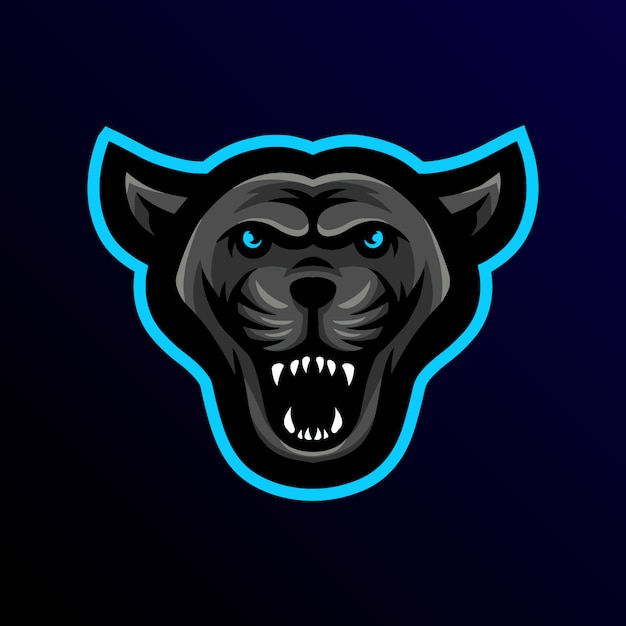 Pantera mascote logotipo esport gaming