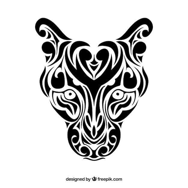 Panthera Tribal Vector