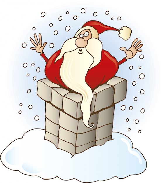 Papai Noel ficou na chaminé