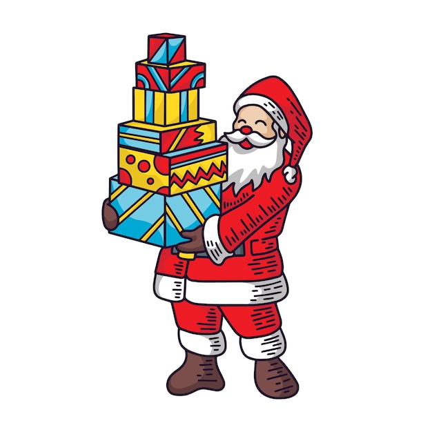 Papai Noel Traz Presente de Natal