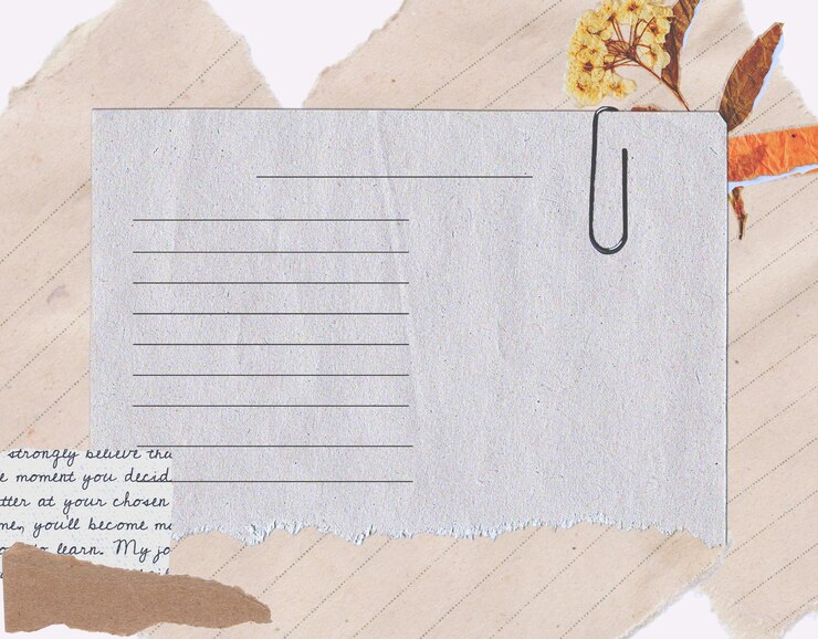 Vetor papel de artesanato de notas adesivas castanho