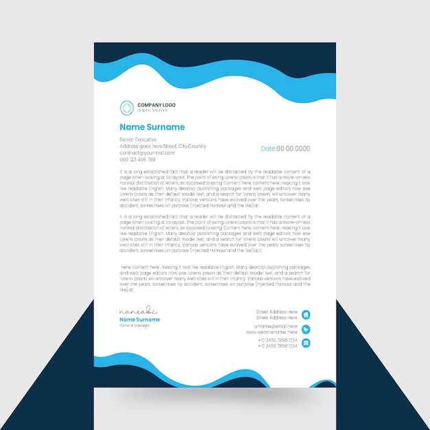 Papel de carta para negócios