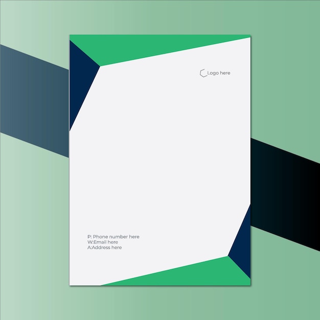 Papel de cartas de negócios modernos