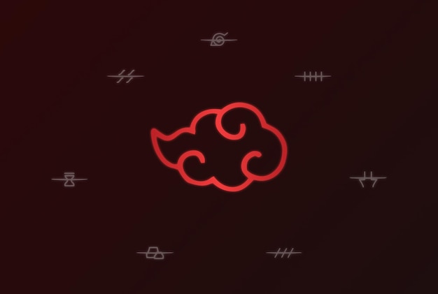 Como Desenhar o Logo Da AKATSUKI