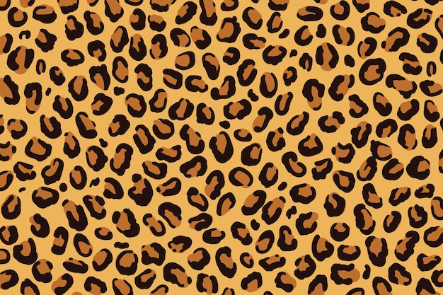 Vetor papel de parede com estampa de leopardo