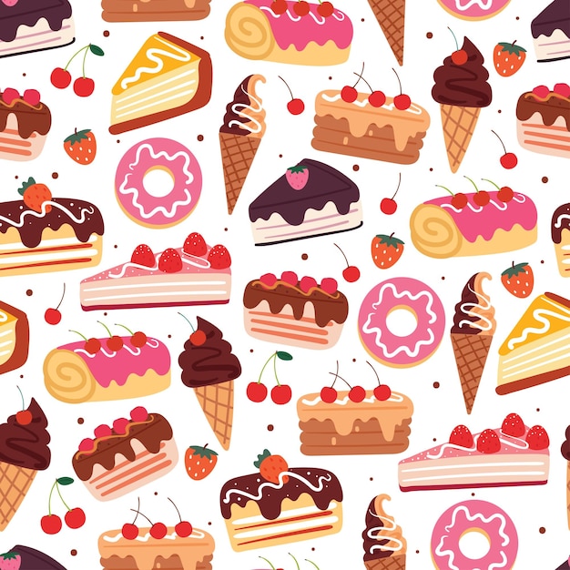 papel de parede de comida bonita para papel de embrulho de presente têxtil