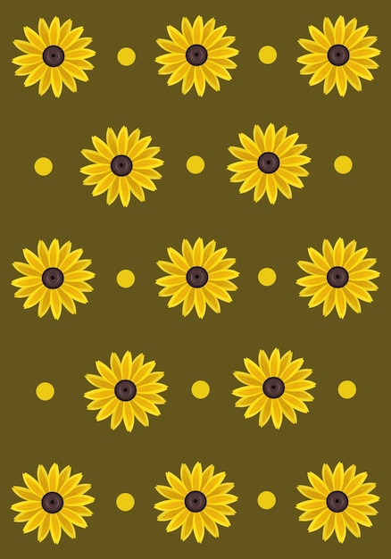 Papel de parede de flores de susan de olhos pretos