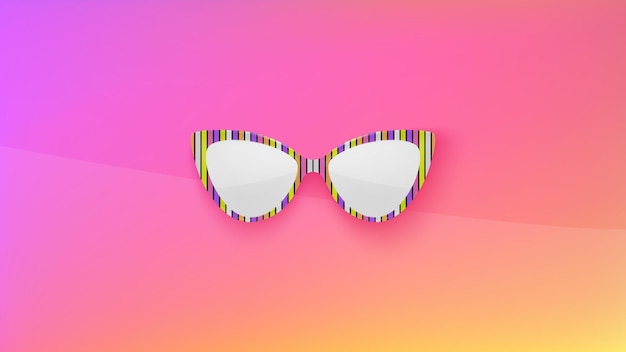 Papel de parede de óculos de sol fundo de moda na moda óculos de aro retrô cartaz de festa estilo de aro de olho de gato