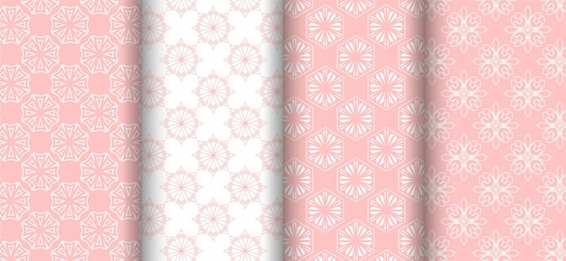 Papel de parede decorativo de fundo em cores rosa