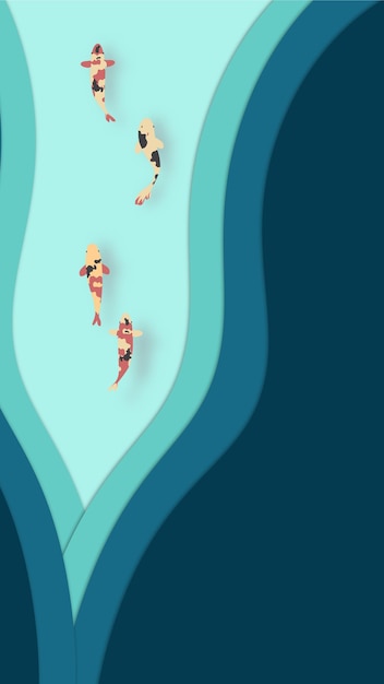 papel de parede koi