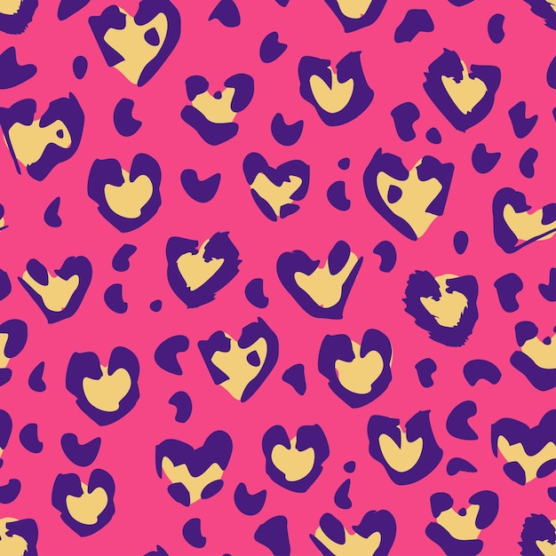 Papel de parede padrão rosa leopardo