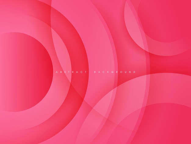 Papel gradiente rosa cortado fundo abstrato de forma de círculo transparente