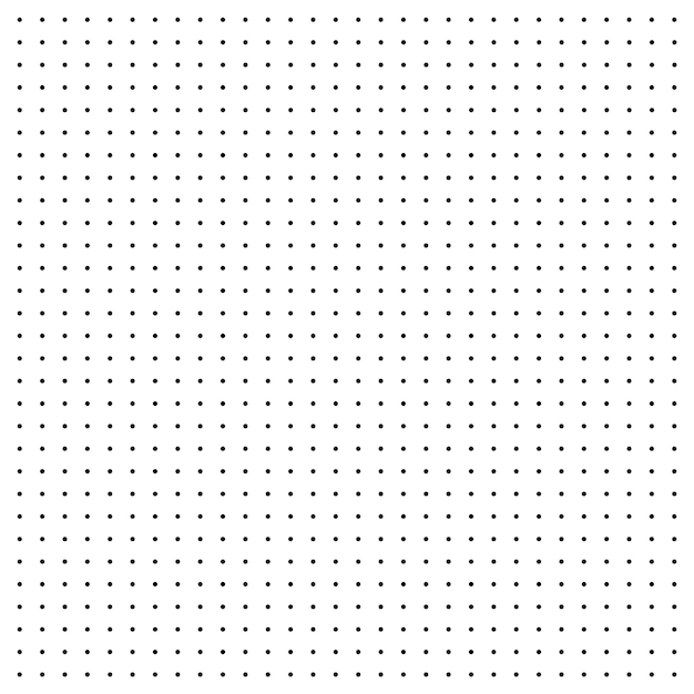 Vetor papel gráfico pontilhado com padrão de pontos geométricos de grade para desenho ou escrita caligráfica