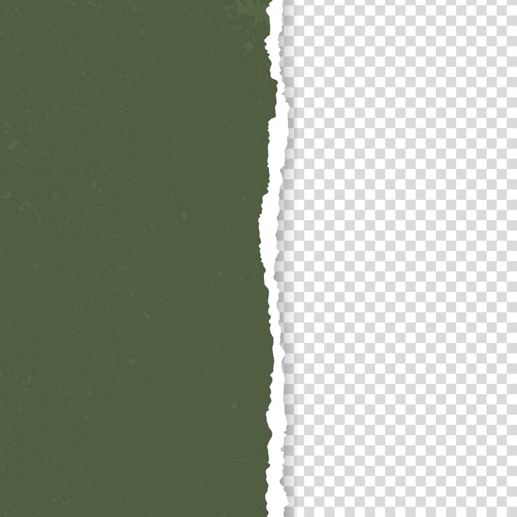 Papel rasgado e rasgado em fundo transparente