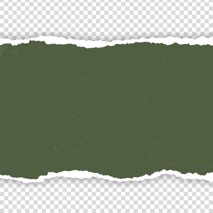 Papel rasgado e rasgado em fundo transparente