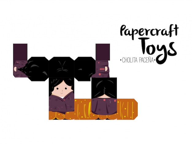 Papercraft cholita