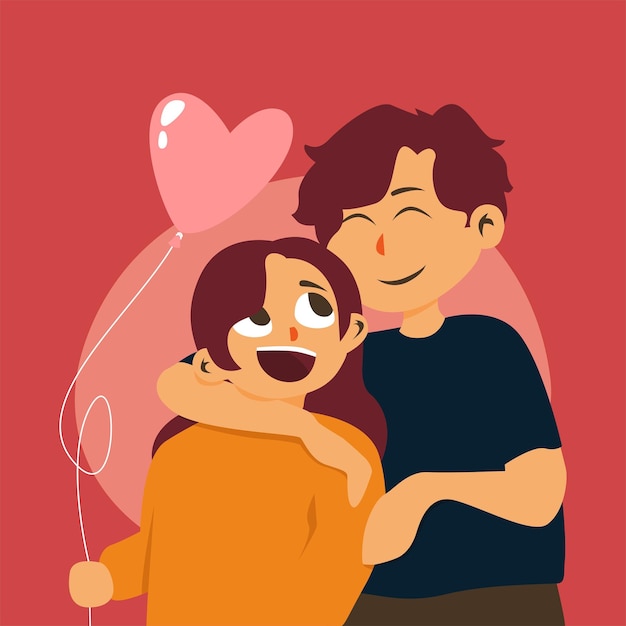 par de amor ilustração estoque vetorial