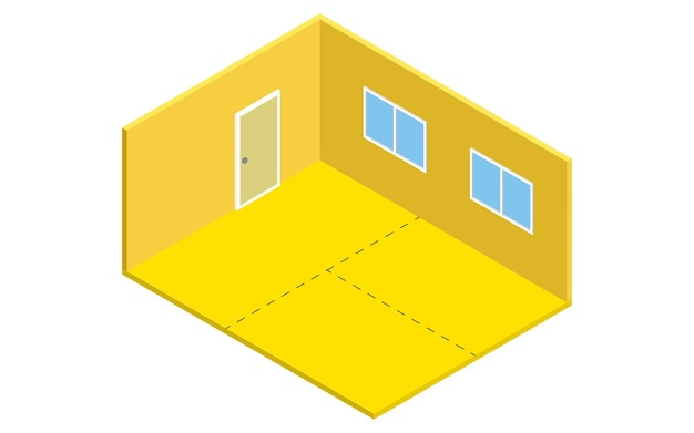 Para aluguel Ilustrações isométricas de planos de pisos