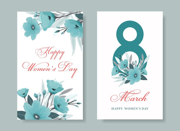 Vetor parabéns pelo dia internacional da mulher 8 de março cartão floral cartaz para 8 de março banner de convite para festa com publicidade